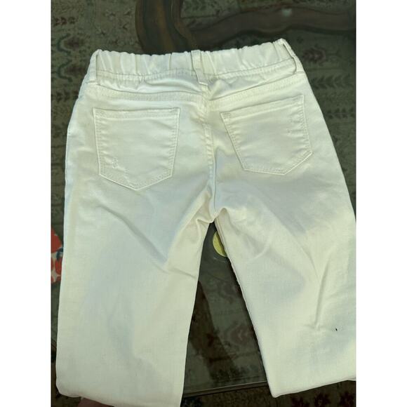 Gap Denim Girls White Stretch Distressed Ankle Jegging Pants Size 7 - Picture 4 of 5